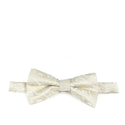 Classic Formal Ivory Paisley Bow Tie Vittorio Farina Bow Ties - Paul Malone.com
