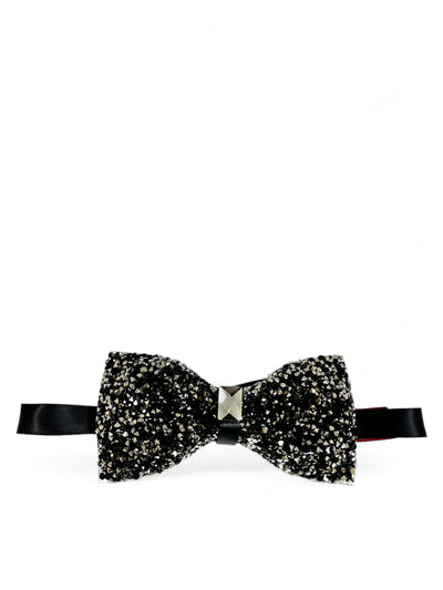 Formal Black Crystal Bow Tie Brand Q Bow Ties - Paul Malone.com