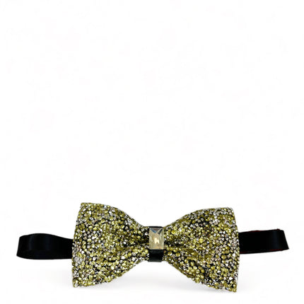 Formal Light Yellow Crystal Bow Tie Brand Q Bow Ties - Paul Malone.com