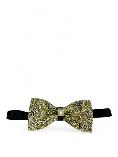Formal Light Yellow Crystal Bow Tie Brand Q Bow Ties - Paul Malone.com