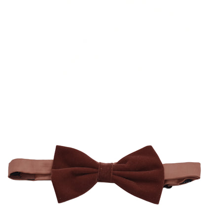 Brown VELVET Bow Tie and Pocket Square Set Brand Q Bow Ties - Paul Malone.com
