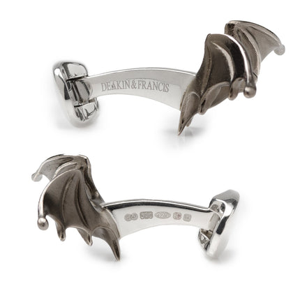 Sterling Silver ‘Creepy’ Bat Cufflinks Ox and Bull Trading Co. Cufflinks - Paul Malone.com