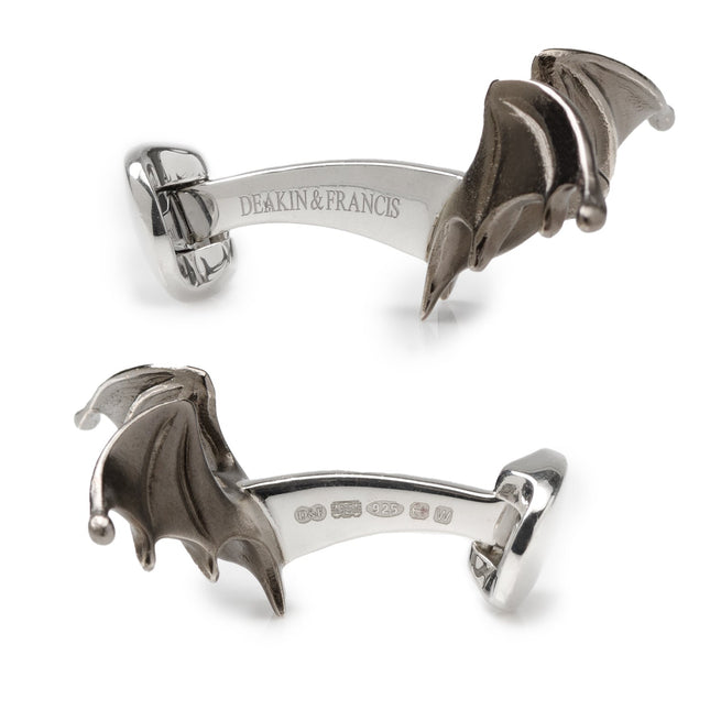 Sterling Silver ‘Creepy’ Bat Cufflinks Cufflinks.com Cufflinks - Paul Malone.com