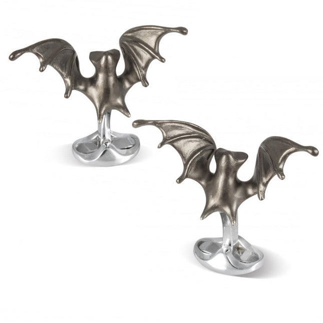 Sterling Silver ‘Creepy’ Bat Cufflinks Cufflinks.com Cufflinks - Paul Malone.com