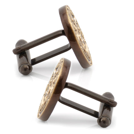 California Seal Embossed Cufflink Ox and Bull Trading Co. Cufflinks - Paul Malone.com