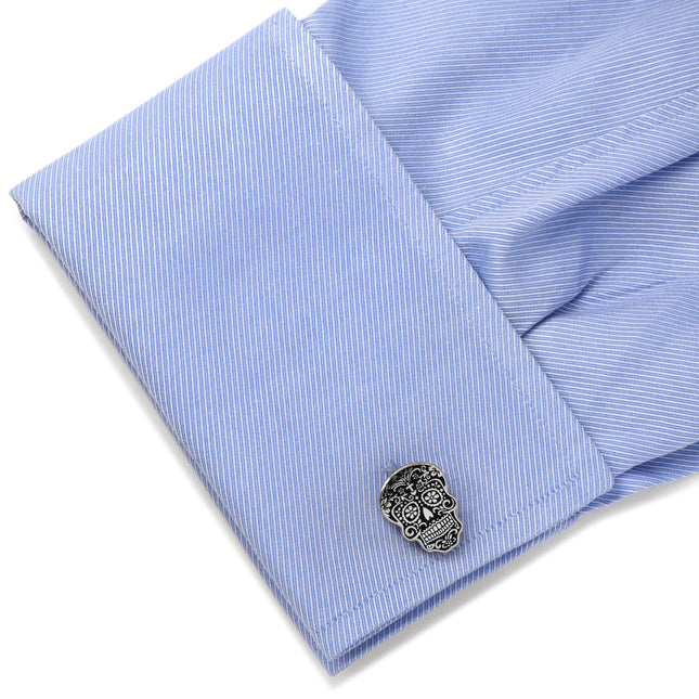 Silver Day of the Dead Cufflinks Cufflinks.com Cufflinks - Paul Malone.com