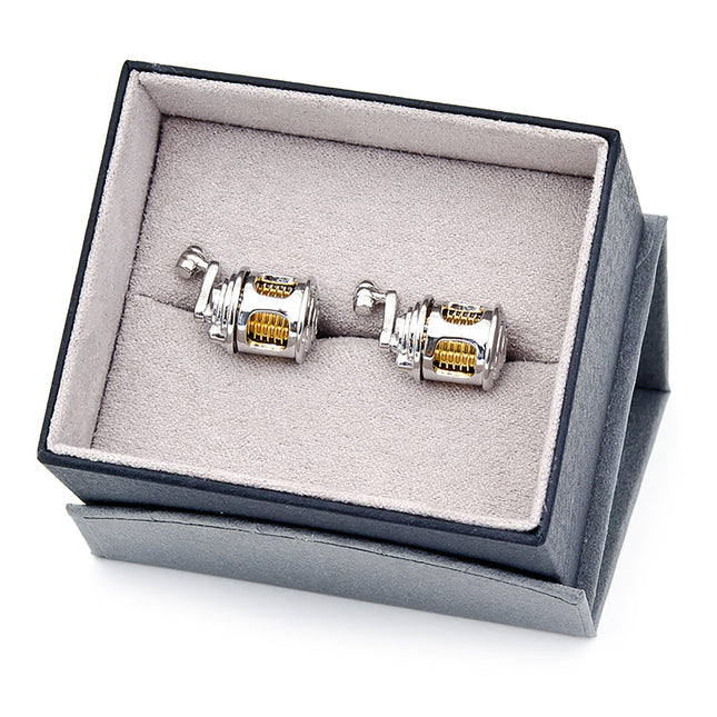 Fishing Reel Cufflinks Ox and Bull Trading Co. Cufflinks - Paul Malone.com