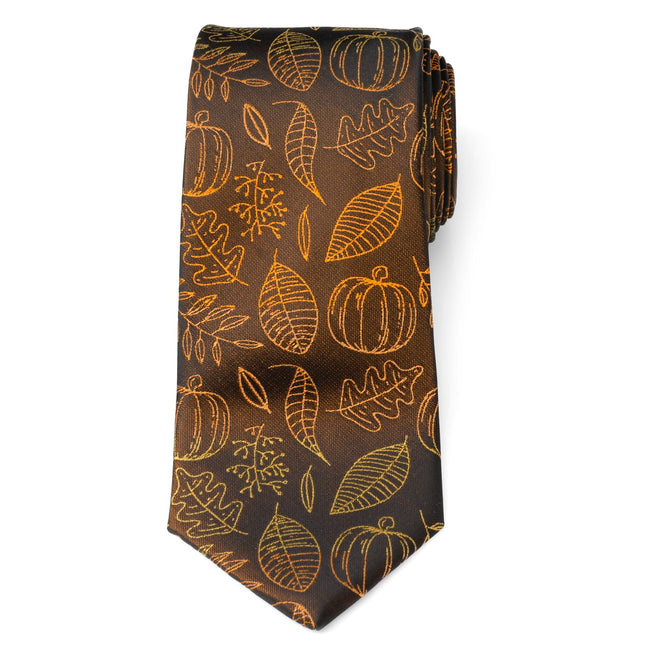 Fall Spice Men's Brown Tie Ox and Bull Trading Co. Ties - Paul Malone.com