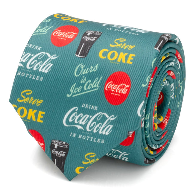 Coca-Cola Green Men's Tie Ox and Bull Trading Co. Ties - Paul Malone.com