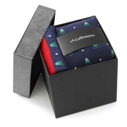 Holiday Tree Tie and Sock Gift Set Ox and Bull Trading Co. Socks - Paul Malone.com