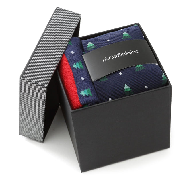 Holiday Tree Tie and Sock Gift Set Ox and Bull Trading Co. Socks - Paul Malone.com