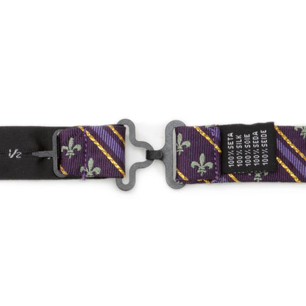 Mardi Gras Stripe Bow Tie Cufflinks.com Bowtie - Paul Malone.com