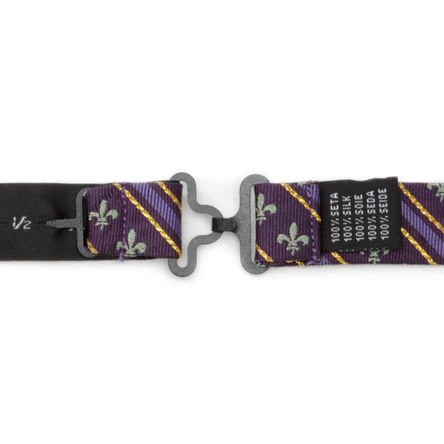 Mardi Gras Stripe Bow Tie Cufflinks.com Bowtie - Paul Malone.com