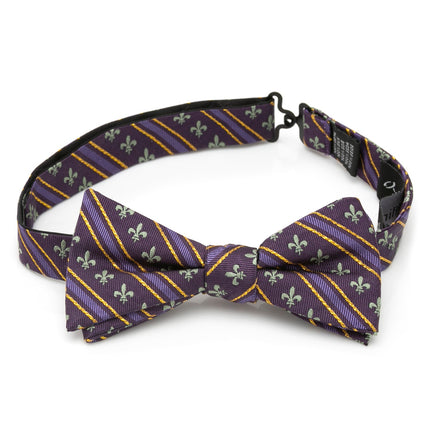 Mardi Gras Stripe Bow Tie Cufflinks.com Bowtie - Paul Malone.com