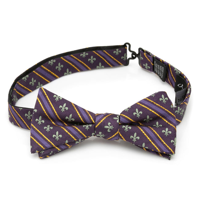 Mardi Gras Stripe Bow Tie Cufflinks.com Bowtie - Paul Malone.com