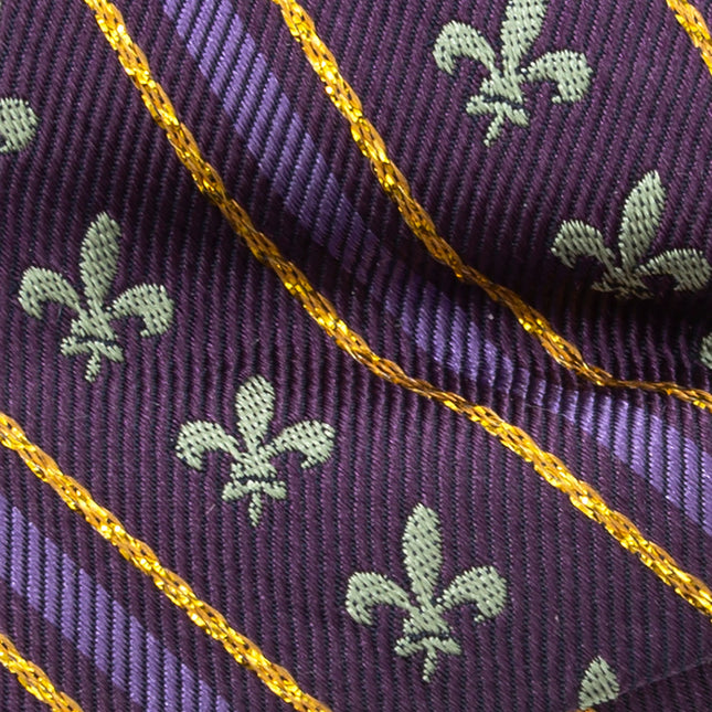 Mardi Gras Stripe Bow Tie Cufflinks.com Bowtie - Paul Malone.com