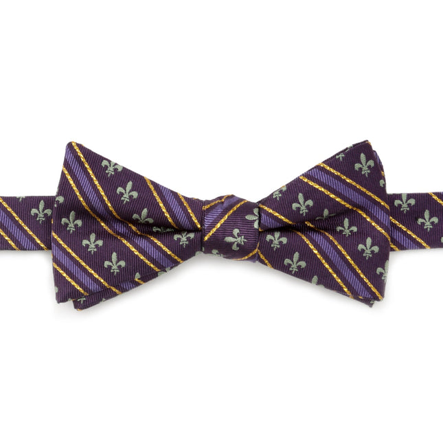 Mardi Gras Stripe Bow Tie Cufflinks.com Bowtie - Paul Malone.com