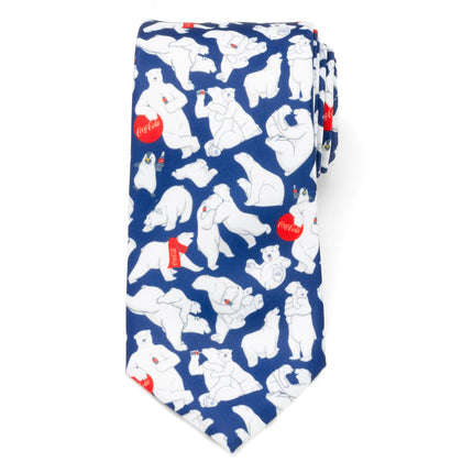 Coca-Cola Polar Bear Navy Blue Men's Tie Ox and Bull Trading Co. Ties - Paul Malone.com