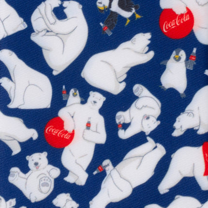 Coca-Cola Polar Bear Navy Blue Men's Tie Ox and Bull Trading Co. Ties - Paul Malone.com