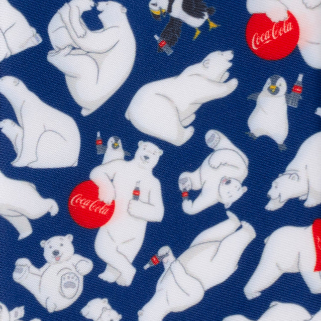 Coca-Cola Polar Bear Navy Blue Men's Tie Ox and Bull Trading Co. Ties - Paul Malone.com