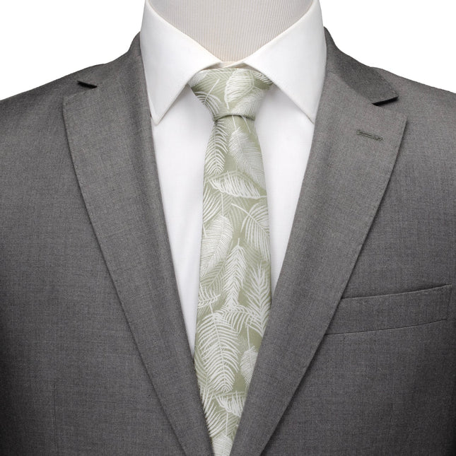 Palm Leaf Light Sage Tie Ox and Bull Trading Co. Ties - Paul Malone.com