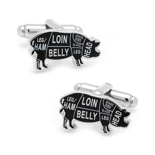 Pork Butcher Cuts Cufflinks Cufflinks.com Cufflinks - Paul Malone.com