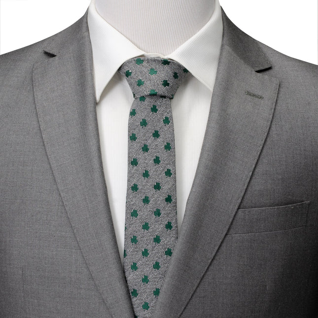 Herringbone Shamrock Men's Tie Ox and Bull Trading Co. Ties - Paul Malone.com