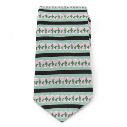 Texas Cactus Stripe Sage Men’s Tie Ox and Bull Trading Co. Ties - Paul Malone.com