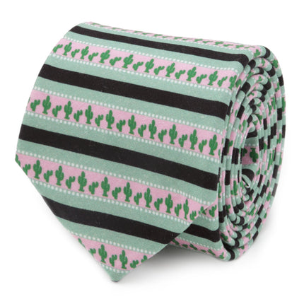 Texas Cactus Stripe Sage Men’s Tie Ox and Bull Trading Co. Ties - Paul Malone.com
