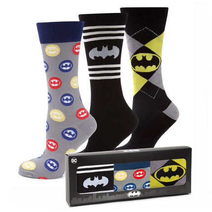 DC Batman 3 Pack Sock Gift Set DC Comics Socks - Paul Malone.com