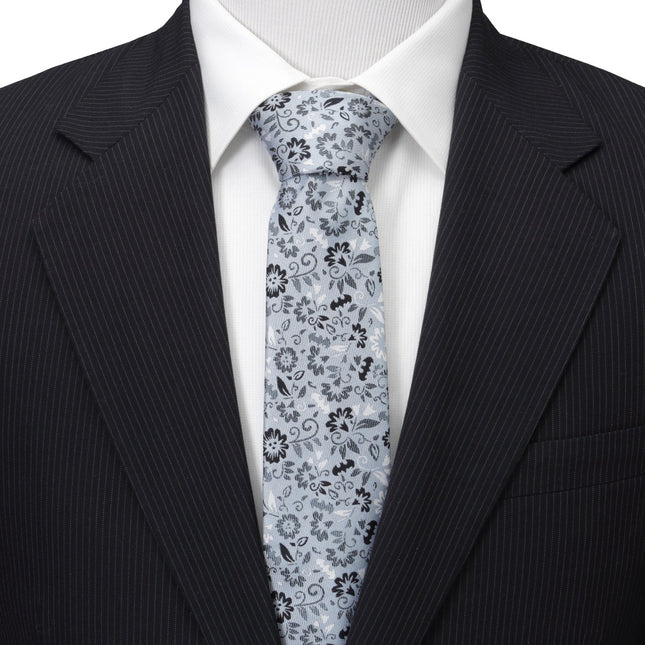 DC Batman Patterned Floral Blue Men's Tie DC Comics Ties - Paul Malone.com