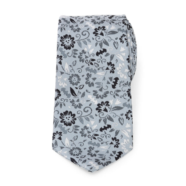 DC Batman Patterned Floral Blue Men's Tie DC Comics Ties - Paul Malone.com