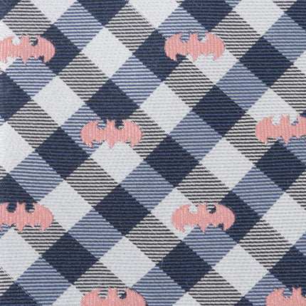 DC Batman Plaid Navy Men's Tie DC Comics Ties - Paul Malone.com