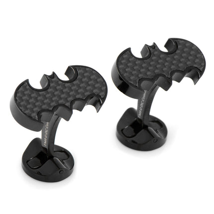 DC Batman Stainless Steel Carbon Fiber Cufflinks