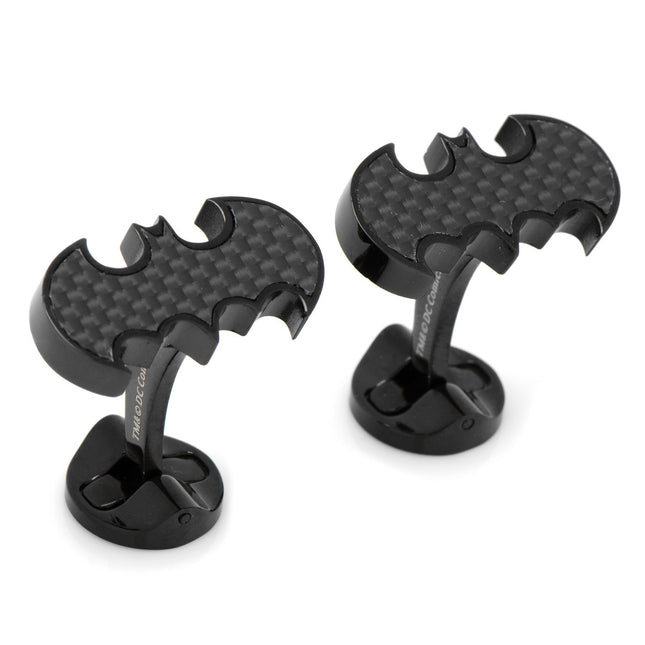DC Batman Stainless Steel Carbon Fiber Cufflinks