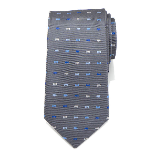 DC Batman Icon Gray Mens Tie Cufflinks.com Tie - Paul Malone.com