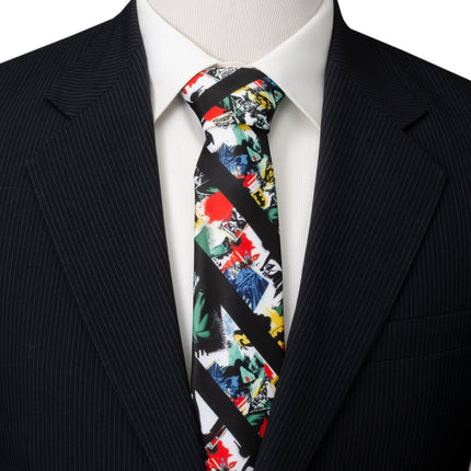 DC Batman Chaos Stripe Men's Tie DC Comics Ties - Paul Malone.com