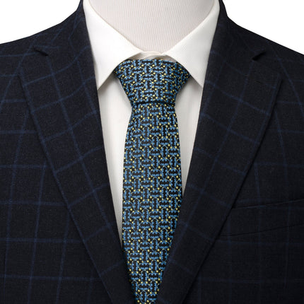 DC Batman Emblem Multi Black Men's Tie Cufflinks.com Tie - Paul Malone.com