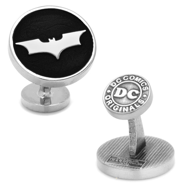 DC Batman Dark Knight Recessed Black Cufflinks DC Comics Cufflinks - Paul Malone.com