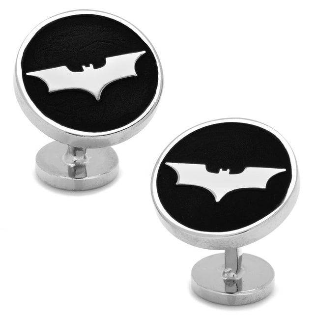 DC Batman Dark Knight Recessed Black Cufflinks DC Comics Cufflinks - Paul Malone.com