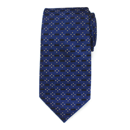 DC Batman Icon Diamond Dot Navy Mens Tie Cufflinks.com Tie - Paul Malone.com