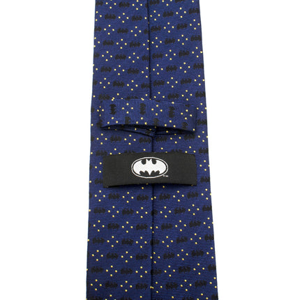 DC Batman Icon Diamond Dot Navy Mens Tie Cufflinks.com Tie - Paul Malone.com