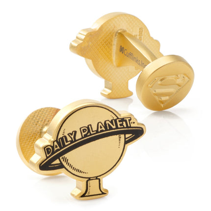 DC Superman Daily Planet Gold Cufflinks DC Comics Cufflinks - Paul Malone.com