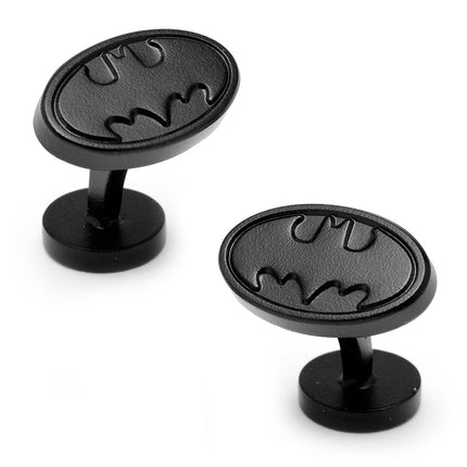 DC Batman Logo Satin Black Cufflinks