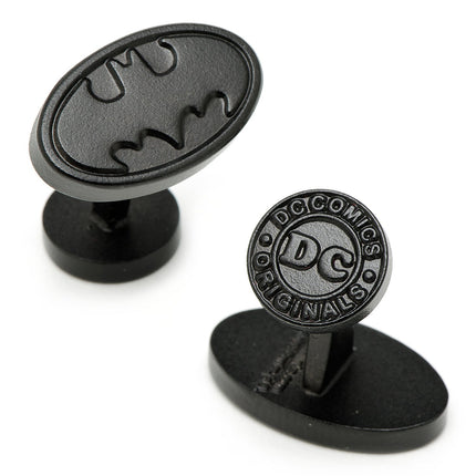 DC Batman Logo Satin Black Cufflinks