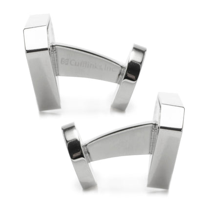 DC Superman Black Onyx Stainless Steel Cufflinks