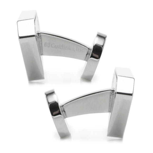 DC Superman Black Onyx Stainless Steel Cufflinks