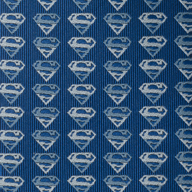 DC Superman Shield Multi Blue Men's Tie DC Comics Ties - Paul Malone.com