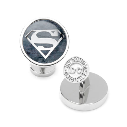 DC Superman Navy Gemstone Cufflinks DC Comics Cufflinks - Paul Malone.com