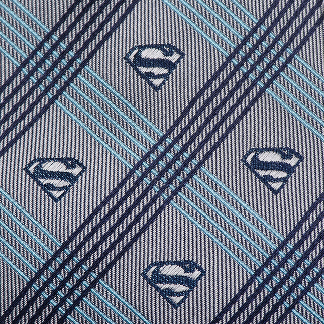 DC Superman Gray Plaid Tie DC Comics Ties - Paul Malone.com
